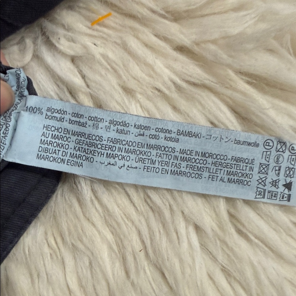 Zara High Rise Wide Leg Cargo Pants In Charcoal Gray Size‎ 0 - Picture 8 of 8